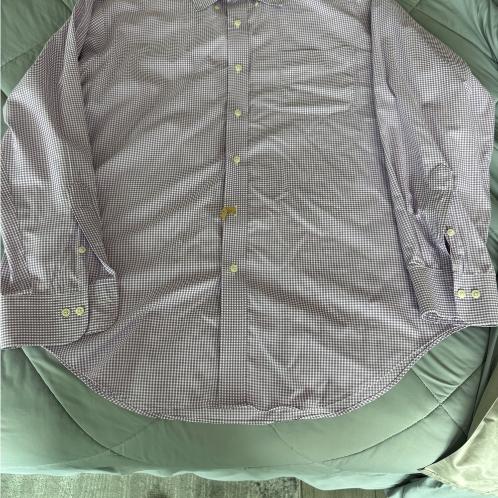 Ralph Lauren Men's Lavender Checkered Shirt